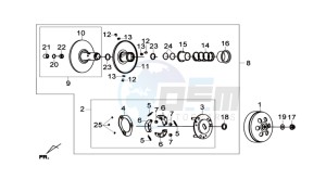 GTS 300 I drawing CLUTCH