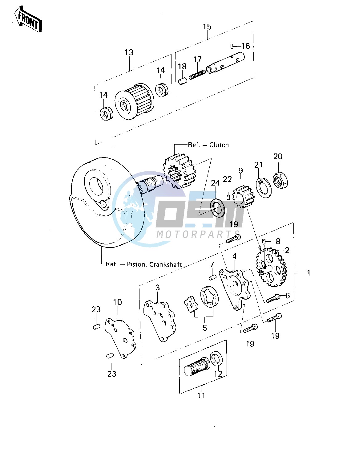 OIL PUMP_OIL FILTER -- 80-81 KL250-A3_A4- -