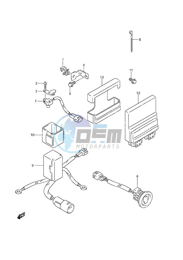 PTT Switch/Engine Control Unit