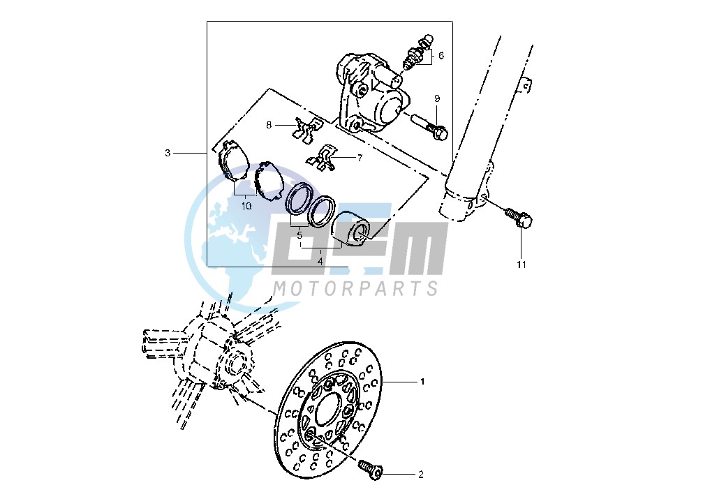 FRONT BRAKE CALIPER