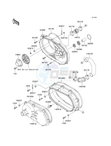 KAF 950 B [MULE 3010 DIESEL 4X4] (B7F) B6F drawing CONVERTER COVER