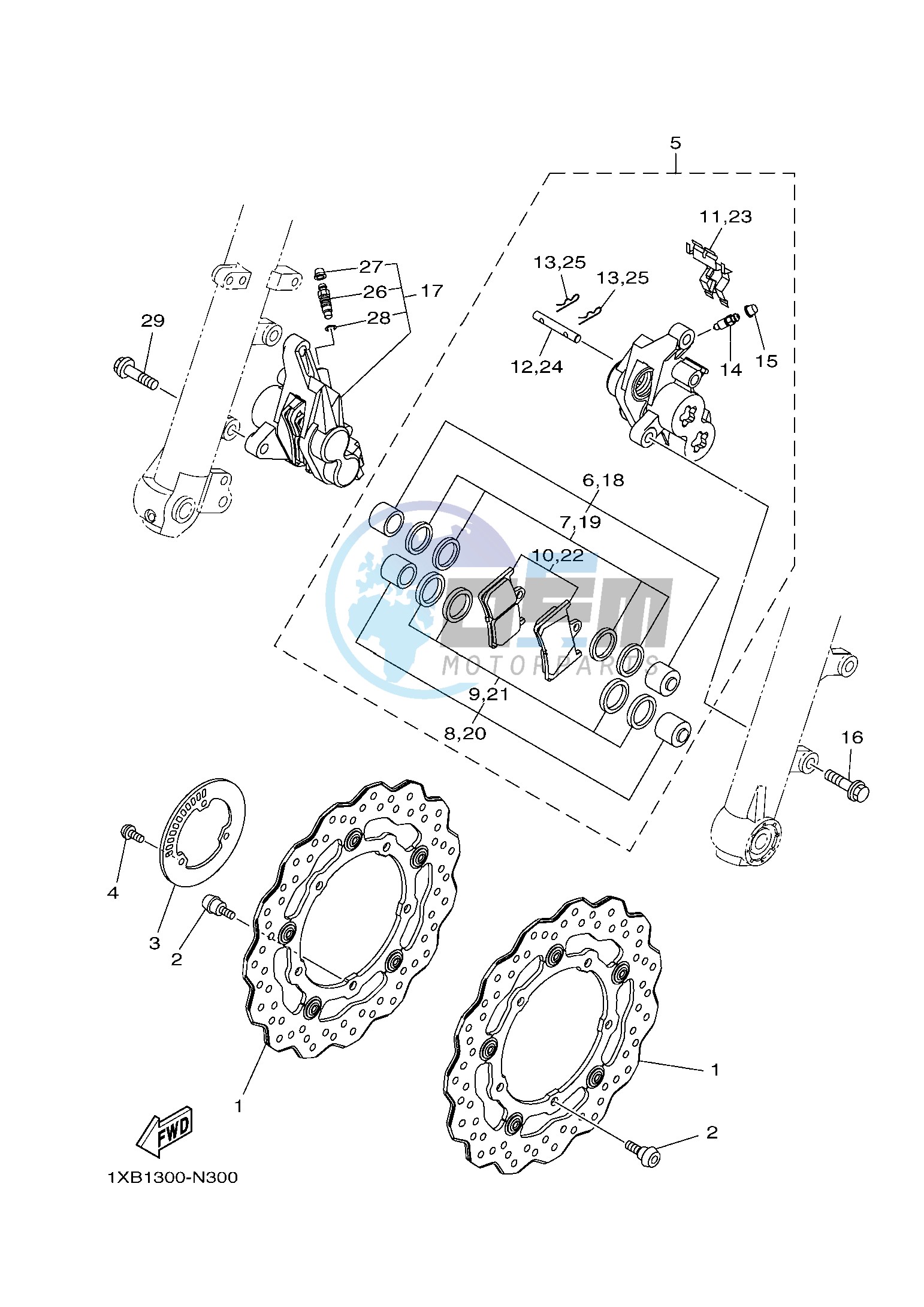 FRONT BRAKE CALIPER