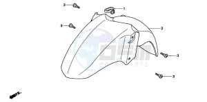 FES250 FORESIGHT drawing FRONT FENDER