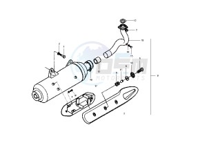 X9 EVOLUTION 500 drawing Silencer