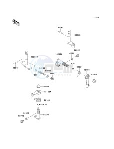 KAF 620 H [MULE 3010 4X4 HARDWOODS GREEN HD] (H6F-H8F) H6F drawing GEAR CHANGE MECHANISM