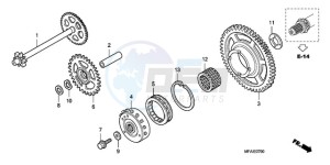 CBF1000A9 EK drawing STARTING CLUTCH