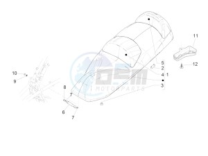 MP3 500 LT E4 Sport - Business (EMEA) drawing Saddle/seats