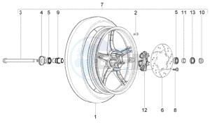 Liberty 50 2t RST ptt (CH) Switserland drawing Front wheel