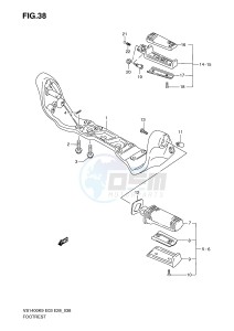 VS1400 (E3-E28) INTRUDER drawing FOOTREST