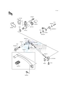 EN 500 A [VULCAN 500] (A6-A7) [VULCAN 500] drawing GEAR CHANGE MECHANISM