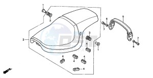 VT750DCA SHADOW SPIRIT drawing SEAT