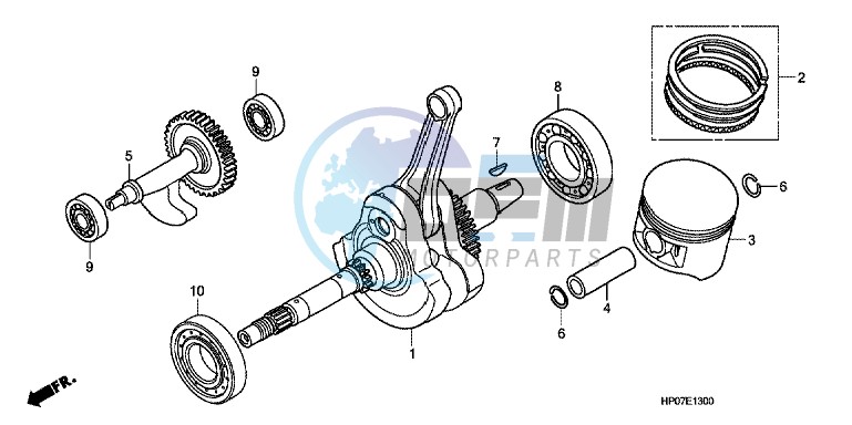 CRANKSHAFT/ PI STON