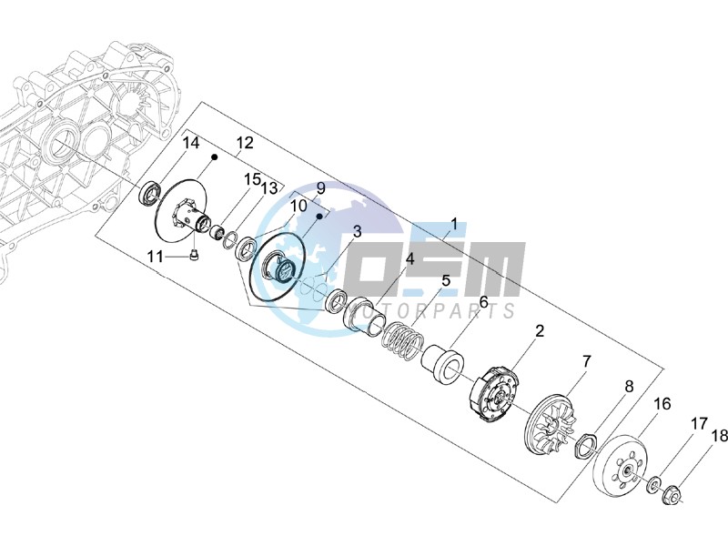 Driven pulley