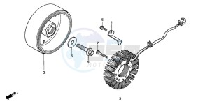 CBR600FR drawing GENERATOR