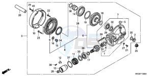 VT750C9 Korea - (KO / MK) drawing FINAL DRIVEN GEAR