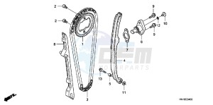 TRX400XD TRX400XD Australia - (U) drawing CAM CHAIN/TENSIONER