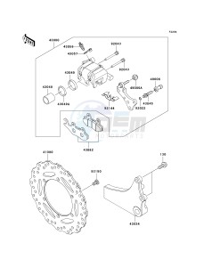 KL 650 E [KLR650] (E8F-E9F) E8F drawing REAR BRAKE