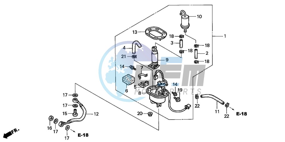 FUEL PUMP (CBR900RRY,1/RE1)