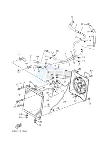 YXZ1000E YXZ10YPXG YXZ1000R EPS (2HC4) drawing RADIATOR & HOSE