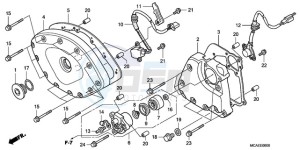 GL1800A Korea - (KO) drawing FRONT COVER/TRANSMISSION COVER