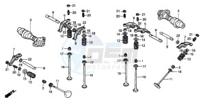 VT750C drawing CAMSHAFT/VALVE