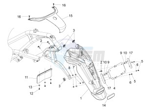 BV 350 ST 4T 4V IE ABS E4 (NAFTA) drawing Rear cover - Splash guard