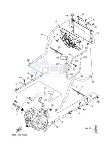 YXE700E YXE70WPHG WOLVERINE R-SPEC EPS HUNTER (2MB7) drawing RADIATOR & HOSE