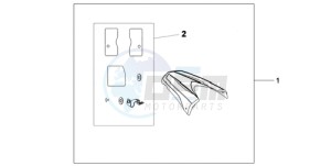 CB600FA9 Spain - (SP / ABS) drawing REAR SEAT COWL PEARL COOL WHITE