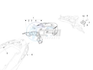 Liberty 150 iGet 4T 3V ie ABS (APAC) drawing Rear headlamps - Turn signal lamps