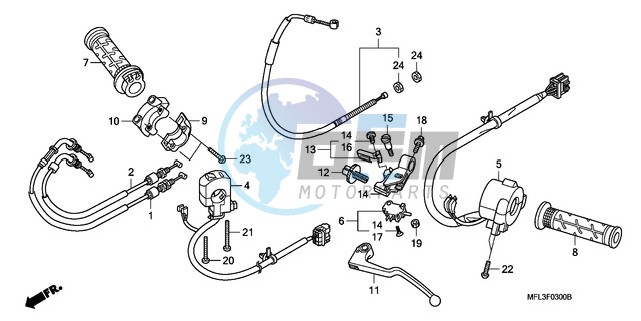 HANDLE LEVER/SWITCH/CABLE