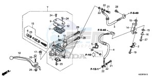 CBR300RAF CBR300RA Europe Direct - (ED) drawing FRONT BRAKE MASTER CYLINDER (CBR250RA/300RA)