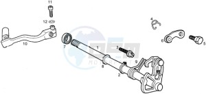 SMT 50 drawing Selector shaft