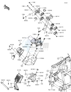 BRUTE FORCE 750 4x4i EPS KVF750GGF EU drawing Steering Shaft