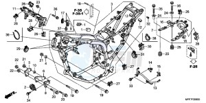 XL700VAB TRANSALP E drawing FRAME BODY