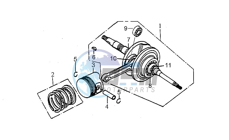 Crankshaft cpl