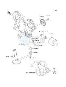 KAF 950 B [MULE 3010 DIESEL 4X4] (B7F) B6F drawing OIL PUMP_OIL FILTER