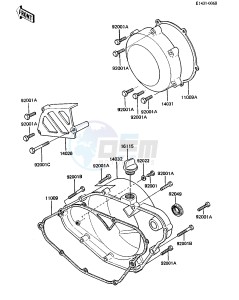 KDX 250 B [KDX250] (B3-B4) [KDX250] drawing ENGINE COVERS