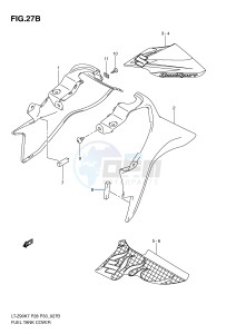 LT-Z90 (P28-P33) drawing FUEL TANK COVER (MODEL L0)