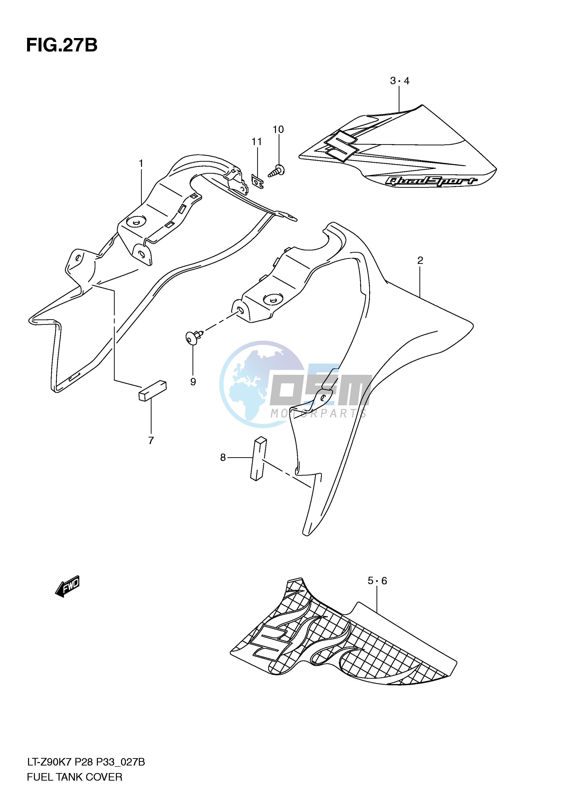 FUEL TANK COVER (MODEL L0)