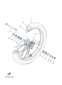 TT-R125 TT-R125LWE (2PT9) drawing FRONT WHEEL