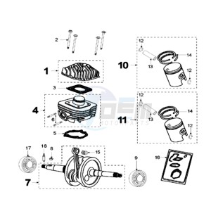 FIGHT 2 drawing CRANKSHAFT AND CYLINDER