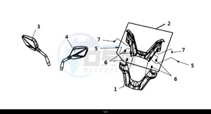 JOYMAX Z 300I ABS (LW30W1-EU) (L9) drawing MIRROR-HANDLE COVER