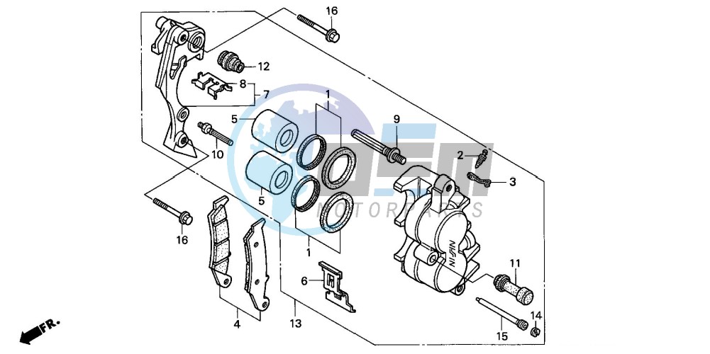 FRONT BRAKE CALIPER