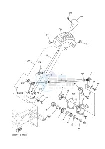 YFM450FWB YFM45KDXJ KODIAK 450 (BJ53) drawing SHIFT SHAFT