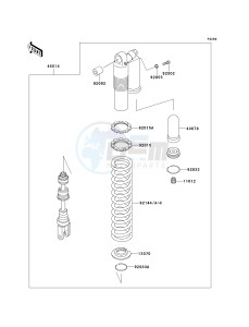 KDX 220 A [KDX220R] (A4-A8) [KDX220R] drawing SHOCK ABSORBER-- S- -