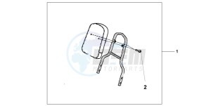 VT750C2 drawing BACKREST