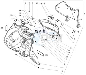 Beverly 250 (USA) USA drawing Front top case