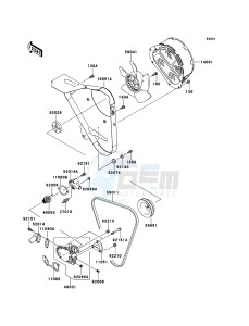 MULE 4010 DIESEL 4x4 KAF950F9F EU drawing Water Pump