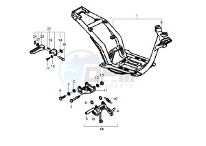 NRG POWER DD 50 drawing Frame - Central Stand