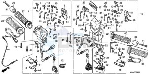 GL18009 France - (F / AB CMF NAV) drawing HANDLE SWITCH